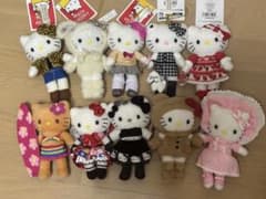 『ハローキティ展』キャラクターマスコット10点セット ショッパー付 今だけお値引】ハローキティ展キャラクターマスコット10点セット
