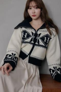 herlipto H Nordic Knit Zip Jacket - メルカリ