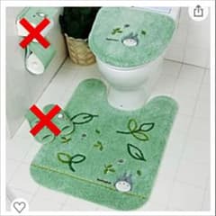センコー となりのトトロ もりのかぜ 洗浄便座カバー＆ロング トイレマットのサムネイル