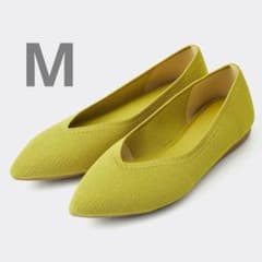 【新品】 ウォッシャブル ニット フラットシューズのサムネイル