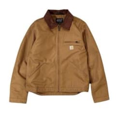 Carhartt ダック　デトロイトジャケット ブラウン キャメルのサムネイル