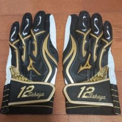 の*り様 元福岡ソフトバンクホークス高谷裕亮選手モデル　バッティンググローブ　刺のサムネイル