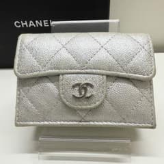 CHANEL シャネル　財布　キャビアスキン　マトラッセ　三つ折り財布のサムネイル