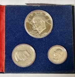 アメリカ建国200周年記念 シルバープルーフセット 銀貨3枚0.400 説明