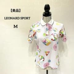 美品】LEONARD SPORT レオナール ポロシャツ 花柄 ゴルフ M - メルカリ