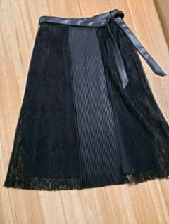 ZARA　異素材スリットスカートのサムネイル