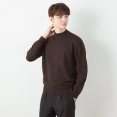 スーツセレクト　【RBC】BIZ KNIT モックネック/ブラウンのサムネイル