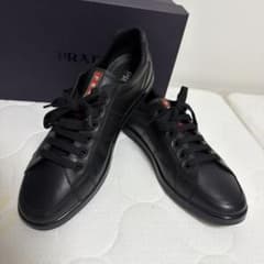 【新品/稀少30cm】PRADA プラダ スニーカー ブラック　定価15万円のサムネイル