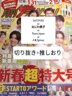 月刊ザテレビジョン　切り抜き+推しおり