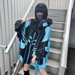 レフレム　サイバー切替ハイネックジャージパーカーのサムネイル
