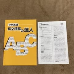 中学英語　中学2年～3年　長文読解の達人　テキスト　高校受験　入試　模試のサムネイル