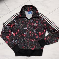 adidas オリジナル　トラックジャケット　花柄 ジップアップジャージ　Lのサムネイル