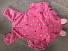 犬服　ロンパース　もこもこ可愛い　試着のみ未使用　XL?のサムネイル
