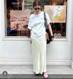 RAMeWORK キュプラバイアスサテンロングスカート　38