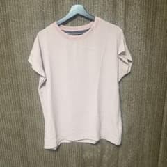 ピンク クルーネック 半袖Tシャツのサムネイル