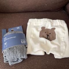 Gap くま　タイツ　0-12 新品未使用のサムネイル