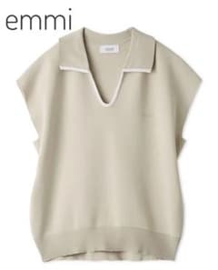 emmi エミ エフォートレスポロニット 2026ss 美品 emmi エミ エフォートレスポロニット 2026ss 美品 - メルカリ