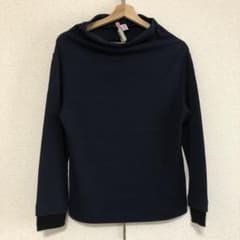 ネイビー 長袖 クルーネックセーターのサムネイル