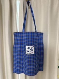 llnuit 犬川家子　チェック柄トートバッグのサムネイル