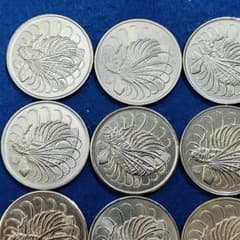 シンガポール 旧硬貨まとめ 40ドル 約4,930円分 外国 コイン 古銭 外貨