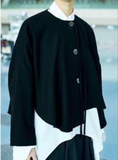 美品 ENFOLD CAPE LIKE JACKET 38 ブラック 黒 美品 ENFOLD CAPE LIKE JACKET 38 ブラック 黒 - メルカリ