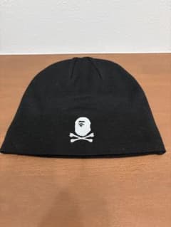 A BATHING APE 黒 ニット帽 ニット帽 APE BIG FACE ニット帽 ブラック black a bathing ape BAPE エイプ