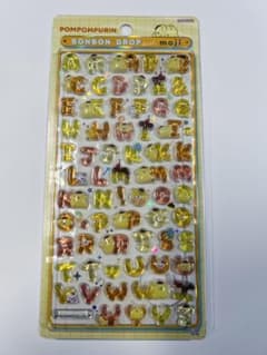 正規品 ポムポムプリン　ボンボンドロップシール　もじのサムネイル