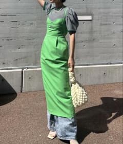 アメリ MEDI LAYERED SUSPENDER I LINE SKIRTのサムネイル