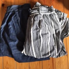 デニムガウチョパンツ LL 2枚セットのサムネイル
