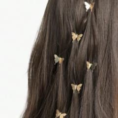 バターフライ　ヘアクリップ　蝶々　ゴールド　金色のサムネイル