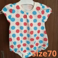 ベビー①半袖ロンパース(size70)のサムネイル