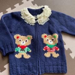 ミキハウス　ニットジャケット　80のサムネイル