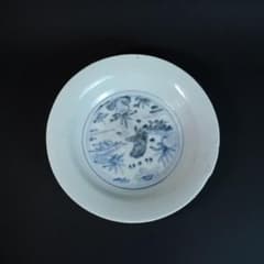 中国明末清初 呉須 染付 大皿 骨董品 アンティーク - メルカリ