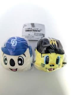 プロ野球マスコット フェイスぬいぐるみ　　　　　ドアラ、トラッキー2種セットのサムネイル