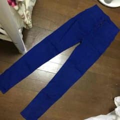 ブルー ハイウエスト パンツのサムネイル
