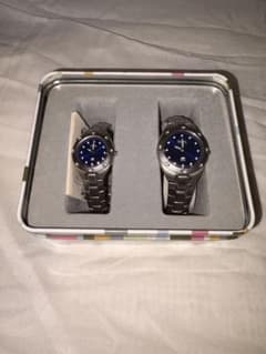 90s FOSSIL BLUE ペアウォッチ AM-3340箱付き希少モデル - メルカリ