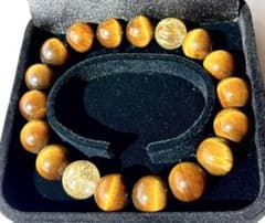 夏の金運に　タイガーアイ ルチルクォーツ コンビブレスレット 天然石のサムネイル