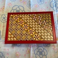寄木　5寸　ジュエリーボックス　オルゴールのサムネイル