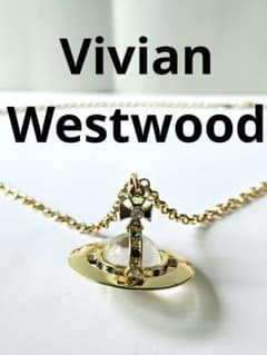 Vivian Westwood ゴールド クロスペンダント ネックレス - メルカリ