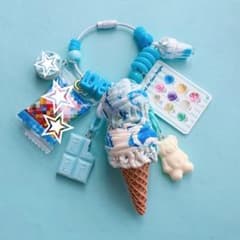 じゃらじゃらキーホルダー マーブルチョコアイス クッキー 352 - メルカリ