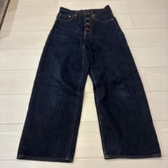 シュガーヒル 濃紺 インディゴ デニム チェーンステッチ シンチバック 