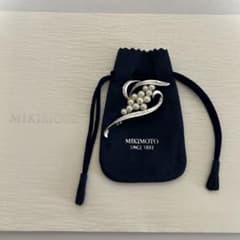 MIKIMOTO ミキモト 真珠 ベビーパール ブローチ 12珠 シルバー - メルカリ