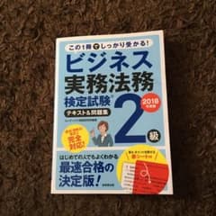 ビジネス実務法務検定試験2級テキスト&問題集 2018年度版のサムネイル