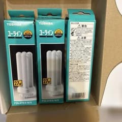 TOSHIBA 蛍光灯 ユーラインFDL27EX-N/2 昼白色3個セット - メルカリ