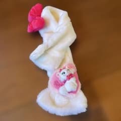 【レア】ディズニー マリーちゃん マフラー ピンク リボン