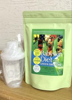 Babyskin Diet Green Smoothie バナナ味 シェイカー付のサムネイル