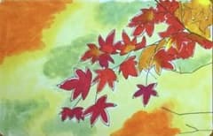 紅葉デザイン 手書きイラストのサムネイル