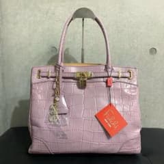 新品 Falchi New York クロコ型押し ハンドバッグ ピンク y2kのサムネイル
