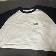 x-girl クロップドTシャツ Mサイズ ホワイト/ブラックのサムネイル
