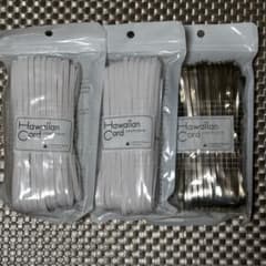 【未使用】ハワイアンコード　白•ゴールド3本セットのサムネイル